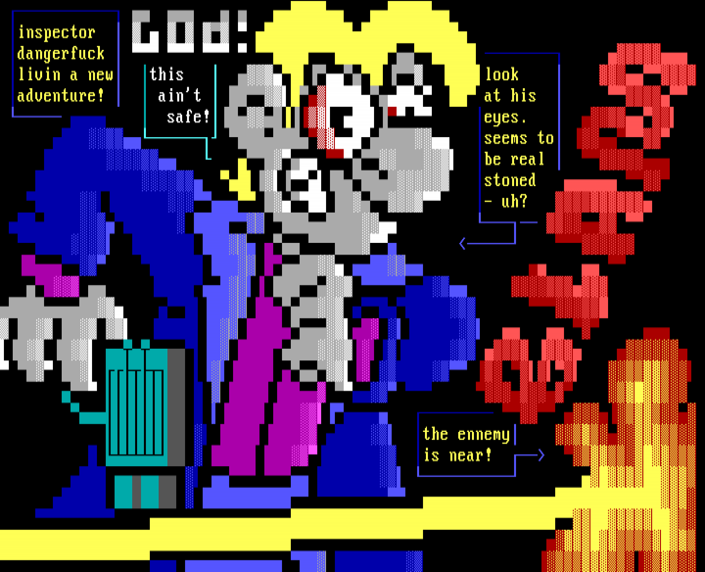 ANSI art and webcomics, Part 3: Eerie and “Inspector Dangerfuck”