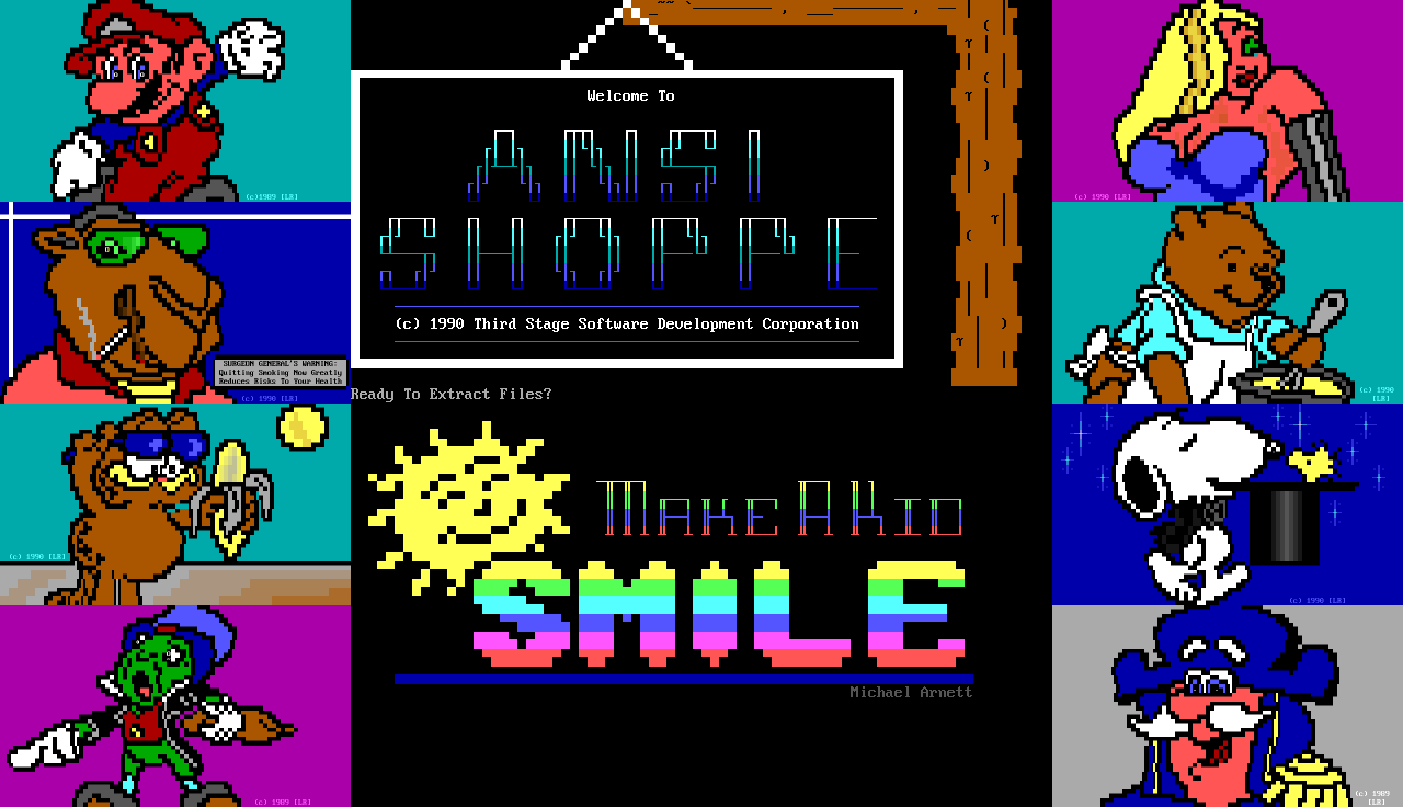 The business of BBSing: ANSI art and webcomics, Part 4